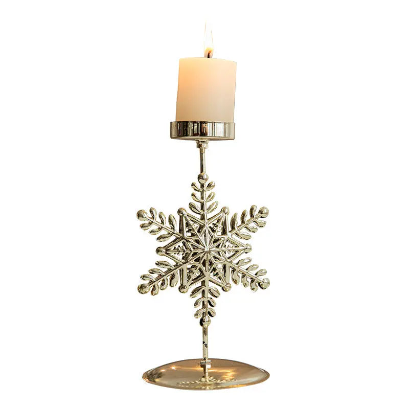 Retro Iron Christmas Candlestick Decorations Dazzle Frenzy