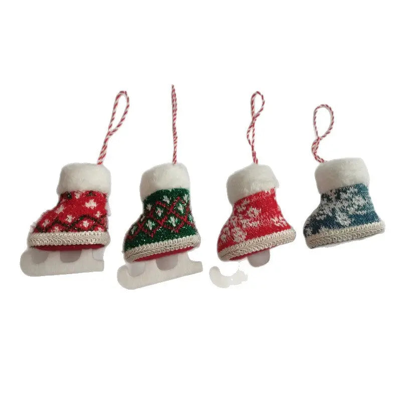 Christmas Skates Decorative Pendant Dazzle Frenzy