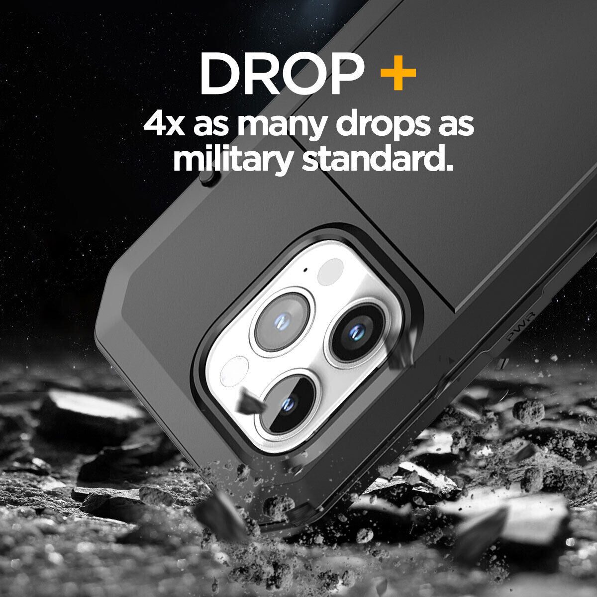 2025 Viral iPhone 14 Pro Case Gorilla Glass Full Metal Aluminum - Rugged 9H Tempered Drop Proof Dazzle